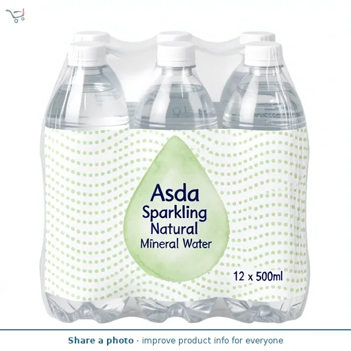 ASDA Asda Sparkling Natural Mineral Water 12 x 500ml