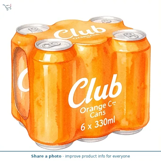 Club Orange Cans 6 x 330ml