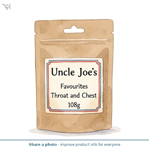 Uncle Joe's Favourites Throat and Chest 108g