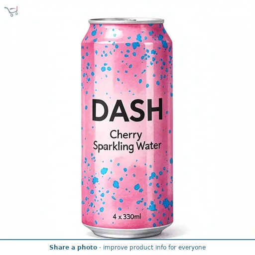 DASH Cherry Sparkling Water 4 x 330ml