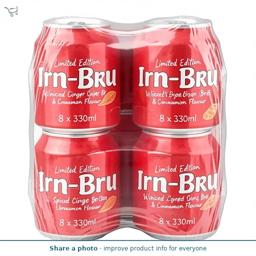 Irn-Bru Limited Edition Winter Bru Spiced Ginger & Cinnamon Flavour 8 x 330ml
