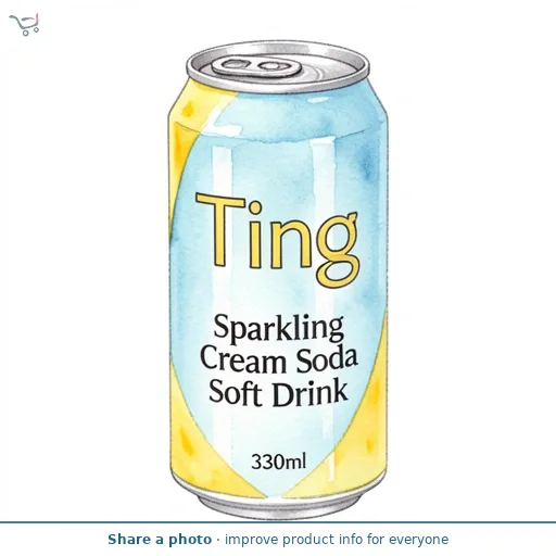 Ting Sparkling Cream Soda Soft Drink 330ml