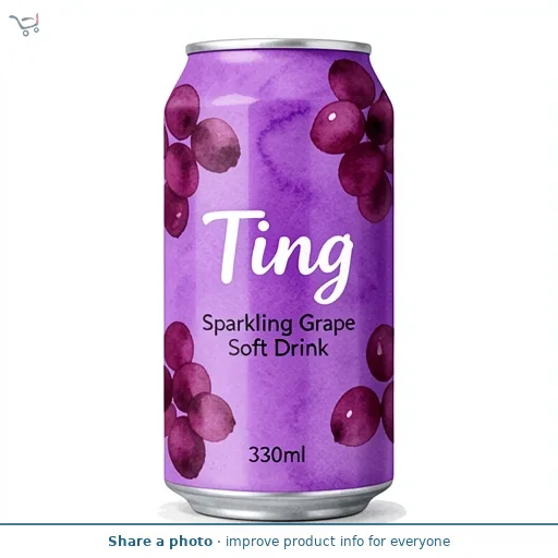 Ting Sparkling Grape Soft Drink 330ml