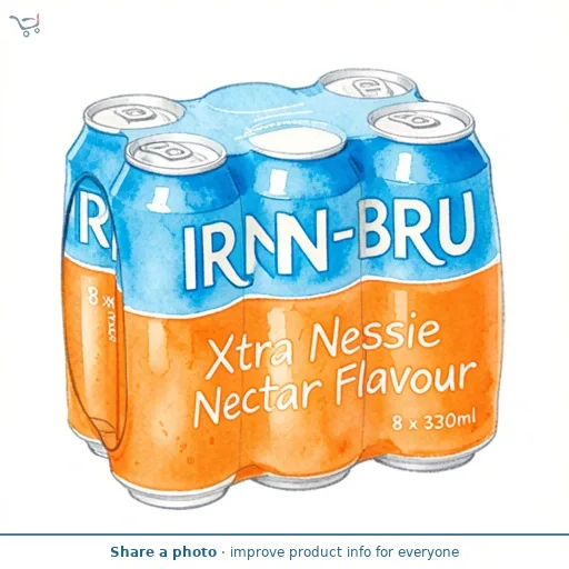 IRN-BRU Xtra Nessie Nectar Flavour 8 x 330ml