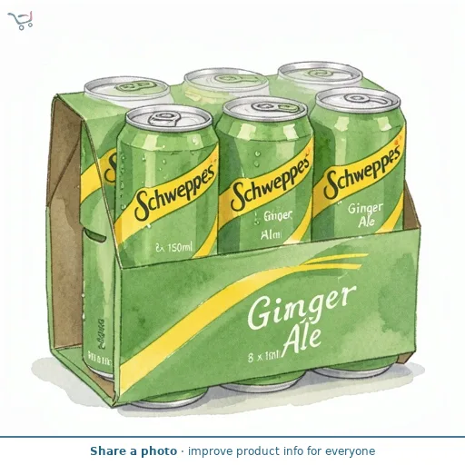 Schweppes Ginger Ale 8 x 150ml