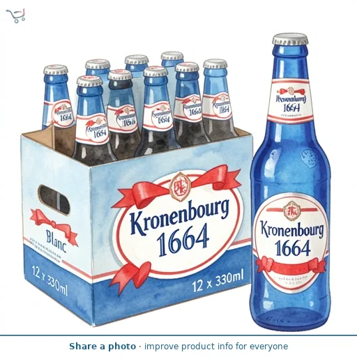 Kronenbourg 1664 Blanc Premium Lager Beer 12x330ml