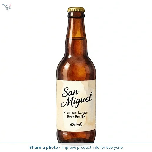 San Miguel Premium Larger Beer Bottle 620ml