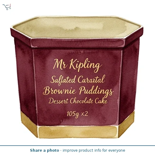 Mr Kipling Signature Salted Caramel Brownie Pudding Cake Dessert 2x105g