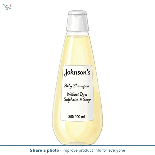 Johnson's Baby Shampoo Without Dyes Sulphates & Soap 300ml