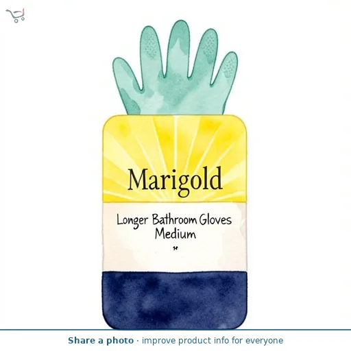 Marigold Longer Bathroom Gloves Medium