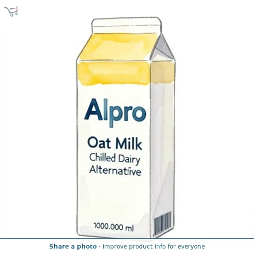 Alpro Oat Milk Chilled Dairy Alternative 1L