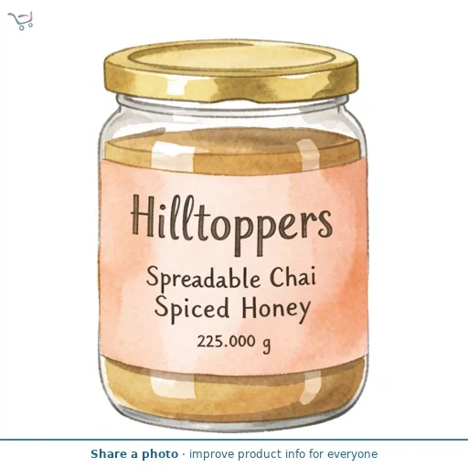 Hilltoppers Spreadable Chai Spiced Honey 225g