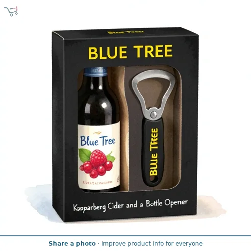 Blue Tree Kopparberg Cider and a Bottle Opener