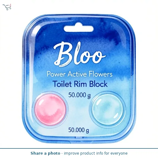 Bloo Power Active Flowers Toilet Rim Block 50g