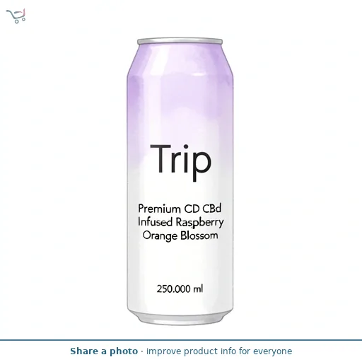 Trip Premium CBD Infused Raspberry Orange Blossom 250ml