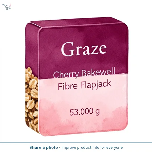 Graze Cherry Bakewell Fibre Flapjack 53g