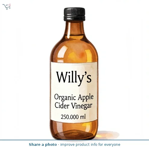 Willy's Organic Apple Cider Vinegar 250ml