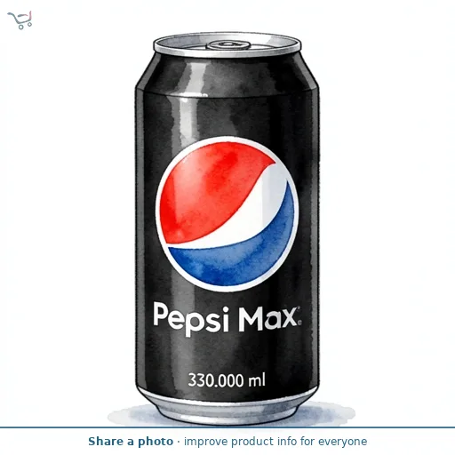 Pepsi Max No Sugar Cola Can 330ml