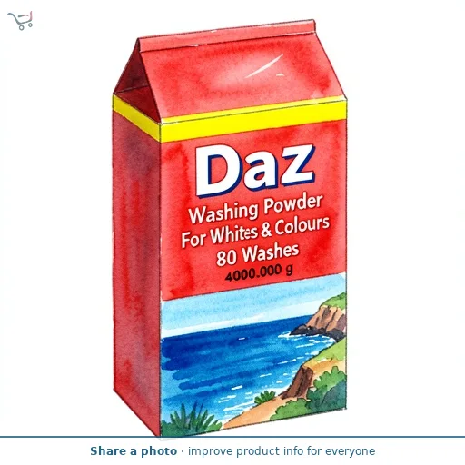 Daz Washing Powder For Whites & Colours 80 Washes