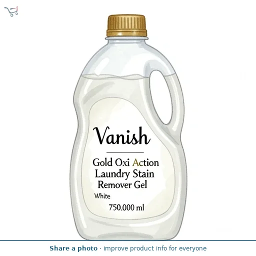 Vanish Gold Oxi Action Laundry Stain Remover Gel White 750ml
