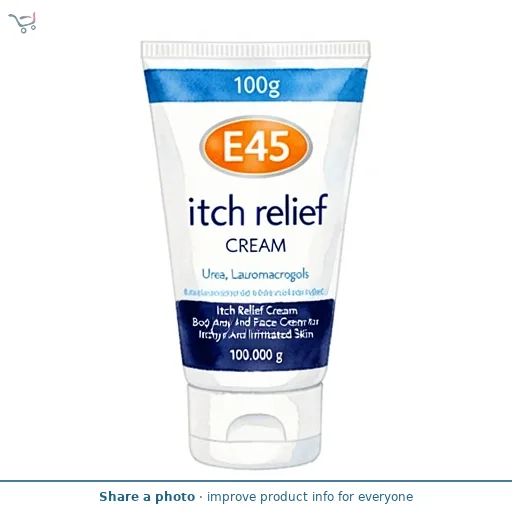E45 Itch Relief Cream, Body And Face Cream For Itchy And Irritated Skin