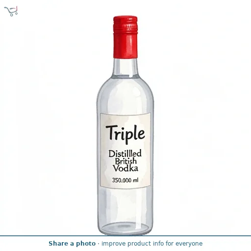 Triple Distilled British Vodka 35cl