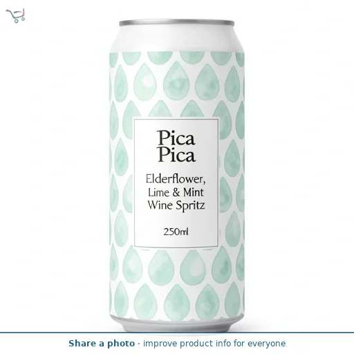 Pica Pica Elderflower, Lime & Mint Wine Spritz 250ml