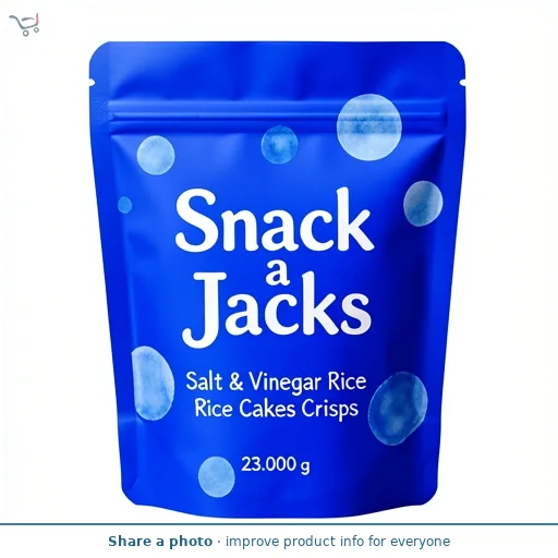 Snack a Jacks Salt & Vinegar Rice Cakes Crisps 23g