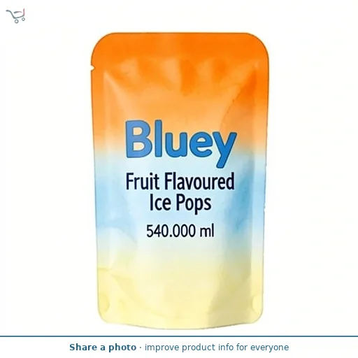 Bluey Fruit Flavoured Ice Pops 12 x 45ml