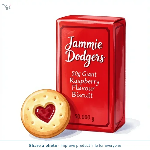 Jammie Dodgers 50g Giant Raspberry Flavour Biscuit