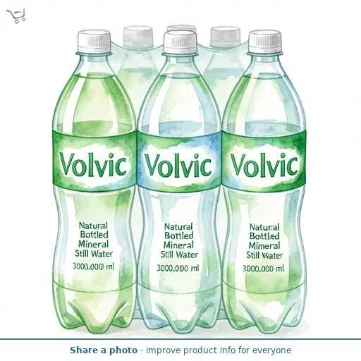 Volvic Natural Bottled Mineral Still Water 6x500ml