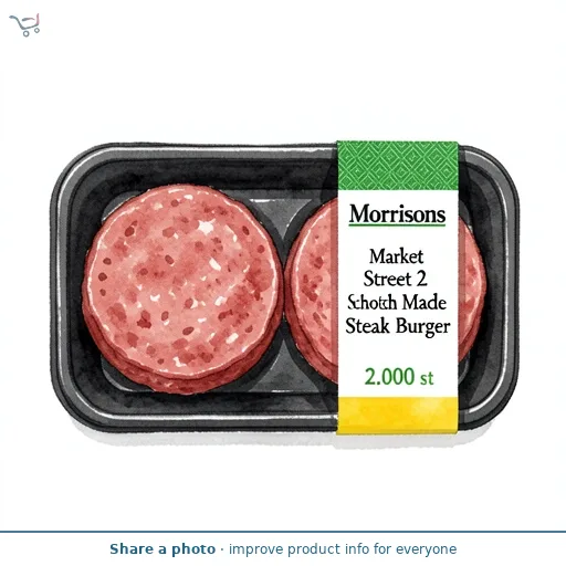 Market Street 2 Scotch Hand Made Steak Burger