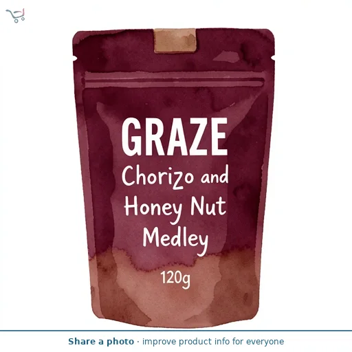 Graze 120g Chorizo & Honey Flavoured Nut Medley