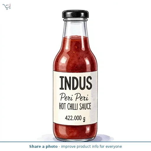 Indus Peri Peri Hot Chilli Sauce 422g