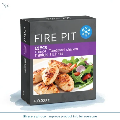 Fire Pit Tesco Tandoori chicken thigh fillets 400g