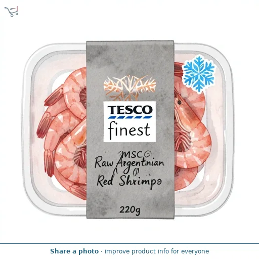 Tesco Finest MSC Raw Argentinian Red Shrimp 220g