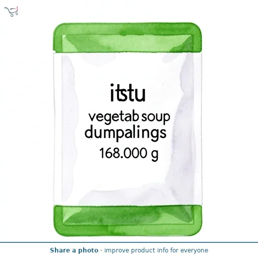 itsu vegetable soup dumplings 168g