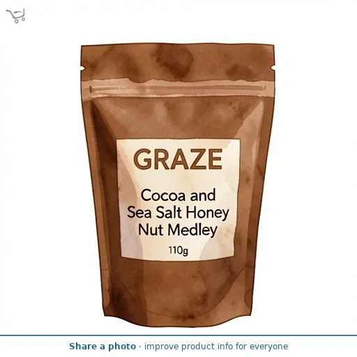 Graze Cocoa and Sea Salt Honey Nut Medley 110g
