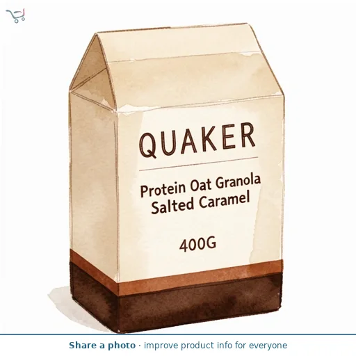 Quaker Protein Oat Granola Salted Caramel 400G