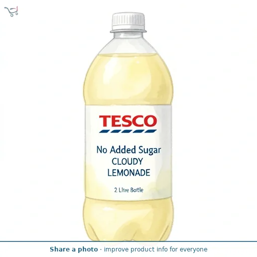 Tesco No Added Sugar Cloudy Lemonade 2 Litre Bottle