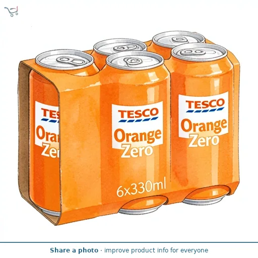 Tesco Orange Zero 6x330ml