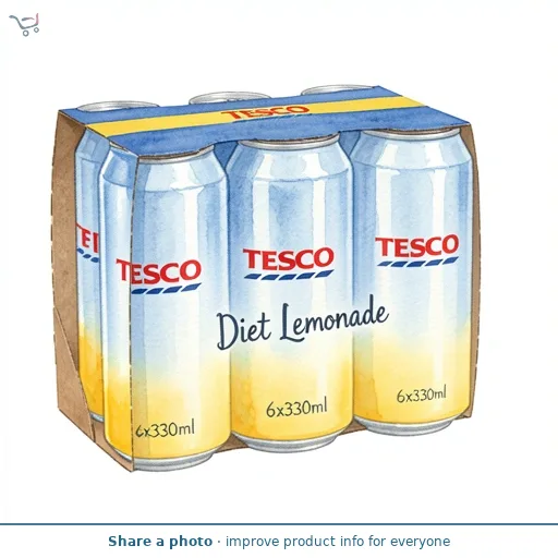 Tesco Diet lemonade Cans 6x330ml