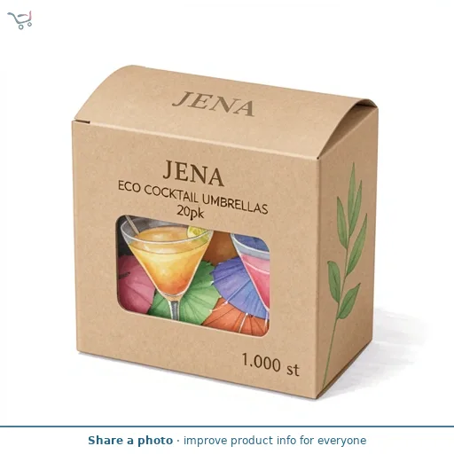 JENA ECO COCKTAIL UMBRELLAS 20pk