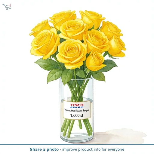 Tesco Yellow Small Roses Flowers Bouquet
