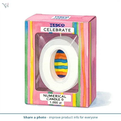 Tesco Numerical Candle 0