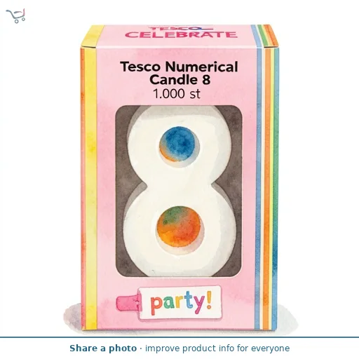 Tesco Numerical Candle 8