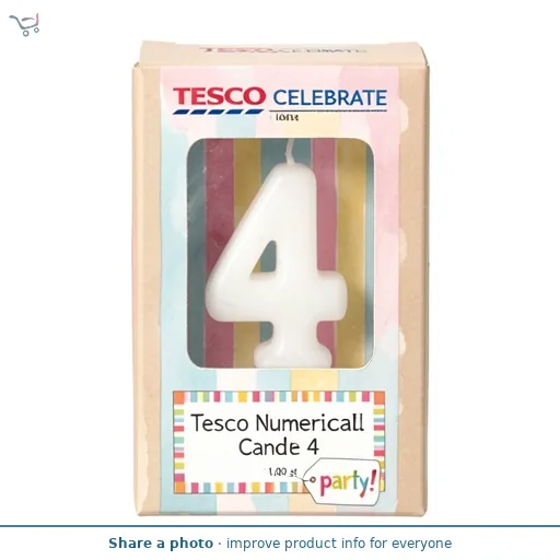 Tesco Numerical Candle 4