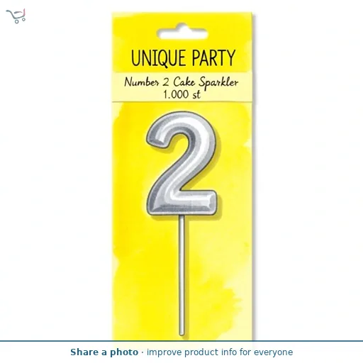 Number 2 Cake Sparkler