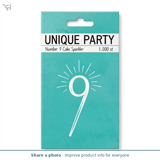 Number 9 Cake Sparkler