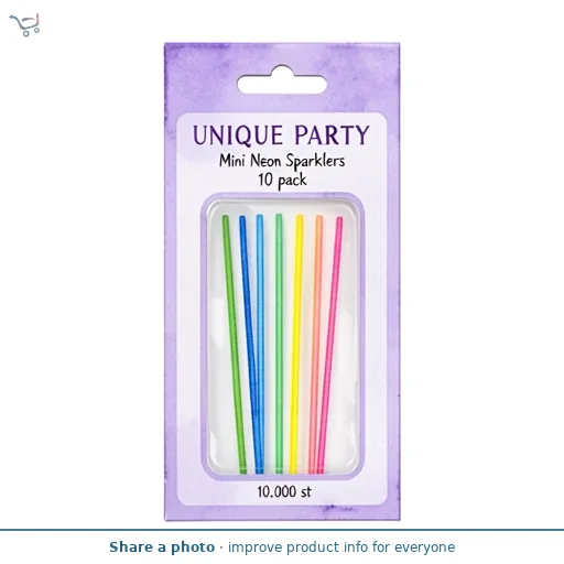 Mini Neon Sparklers 10 pack